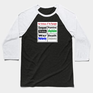 Four Horsemen of the Apocalypse - Front Baseball T-Shirt